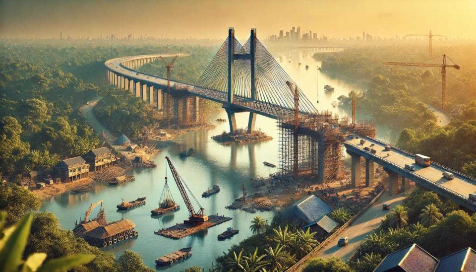 Construction of the New Kalurghat Bridge