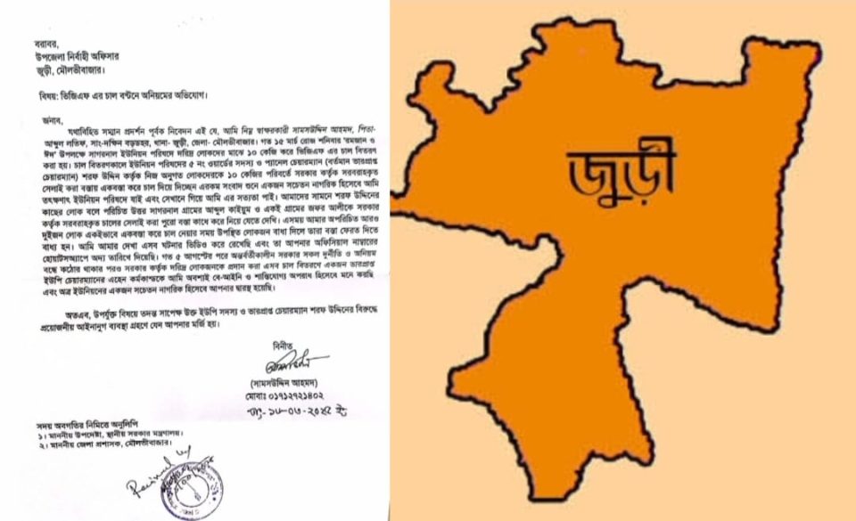 Allegations of Irregularities in Distribution of Government Rice Against UP Chairman in Juri